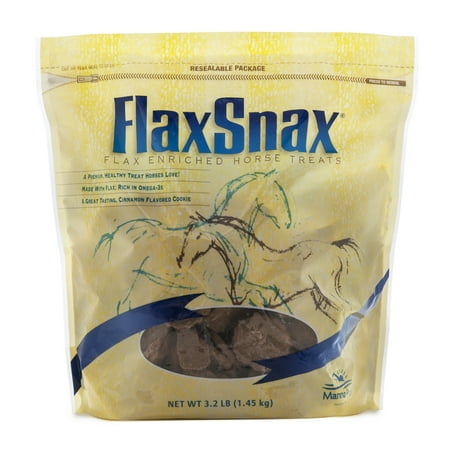 Manna Pro Flax Snax Flax Enriched Horse Treats, 3.2 (Best Way To Treat Thrush In Horses)