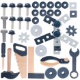 thumbnail image 4 of 1 Set Kids Tool Set Toddler Wooden Small Tools Pretend Play Construction Toy Montessori Toy, 4 of 6