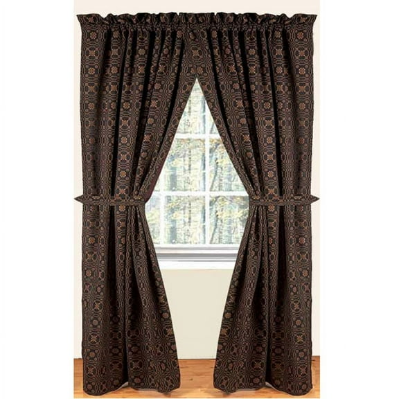 Lover's Knot Jacquard Panels - 72x63 - Home Collections by Raghu