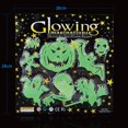 thumbnail image 4 of Wosthever 1 Juego de pegatinas de cristal para pared con ojos que brillan en la oscuridad color verde 3-9cm, 4 of 6