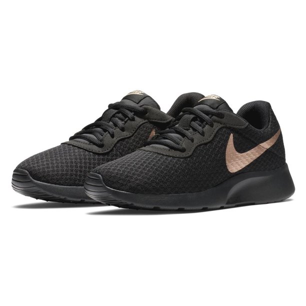 Nike tanjun womens on sale black and gold