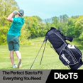 thumbnail image 5 of Dbot5 Sound Buddah New Golf Stand Bag Club for Men & Women - Lightweight Design with 8 Pockets (B/W), 5 of 6
