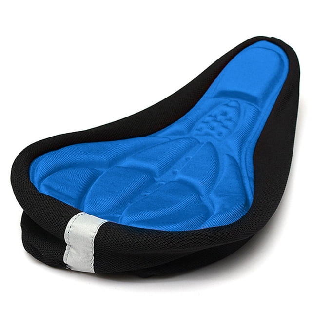 Cojín para bicicleta de montaña, piñón fijo, cojín grande grueso, cojín de algodón, almohadilla de absorción, accesorios para bicicleta, color azul Yuarrent VI001673-02