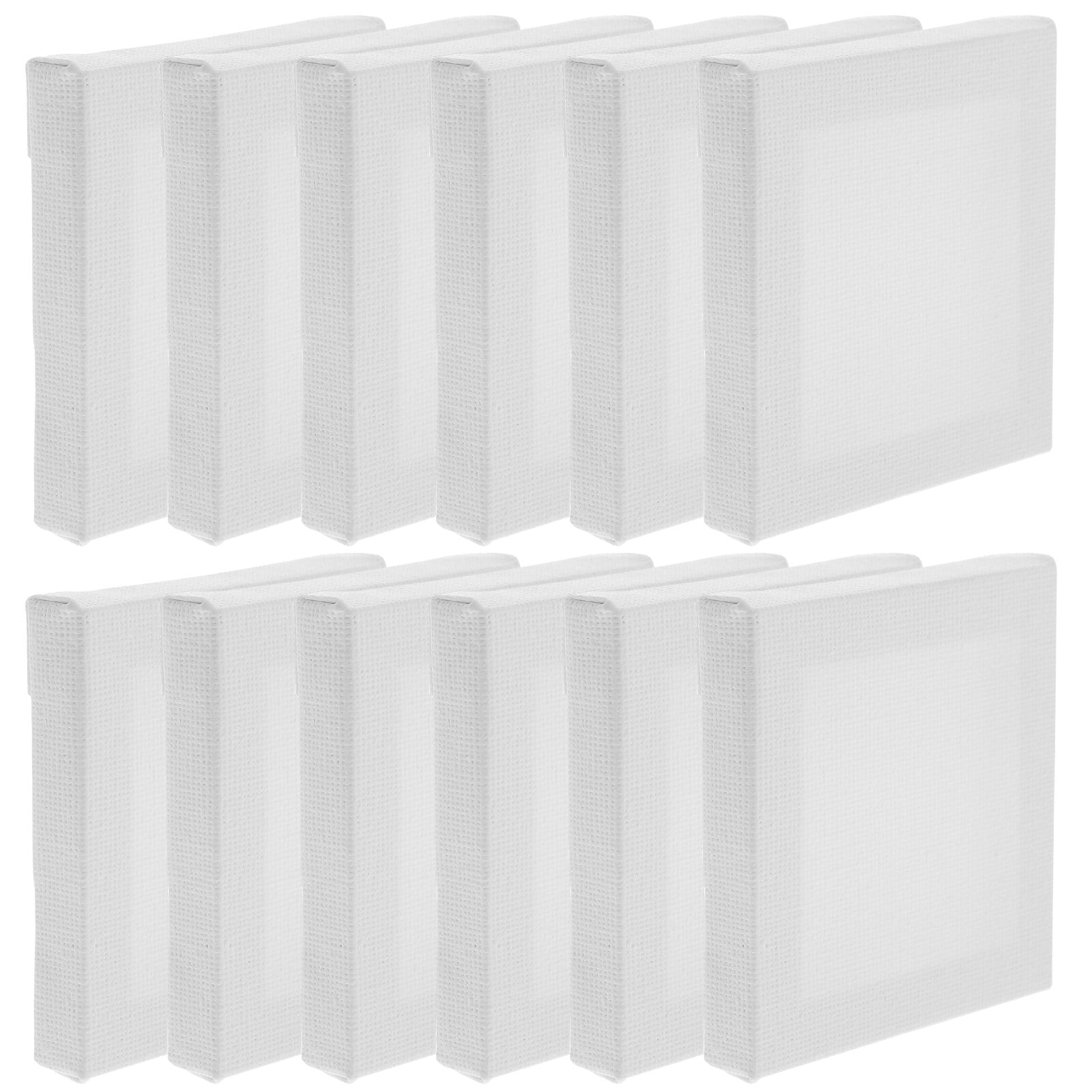 12Pcs Mini Oil Painting Frames Blank Oil Painting Boards Square Shape