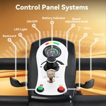 Edcsi Foldable Travel Motorized Scooter & Powered Electric Wheelchair - 4 Wheel Lightweight Mobility Scooter with Seat for Adults/Seniors