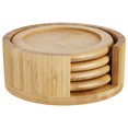 thumbnail image 1 of Main Stays Bamboo Coaster Set, 1 of 4