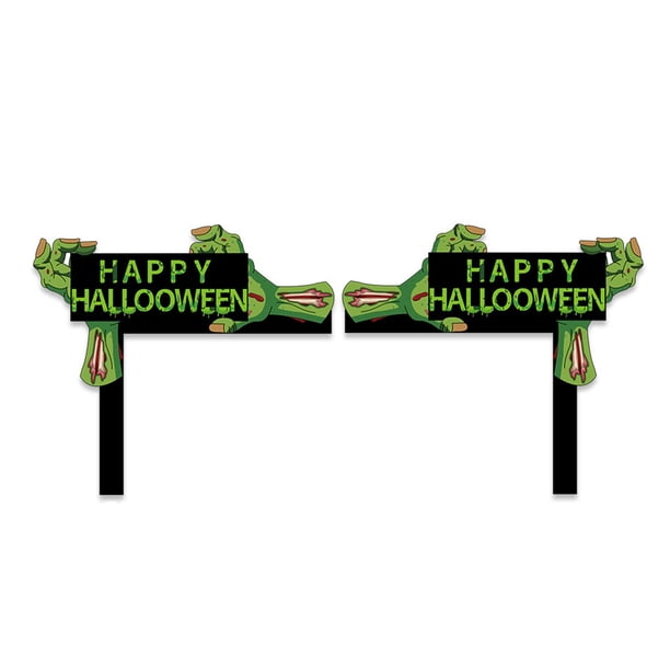 Fiudx Decoración de Marco de Puerta de Halloween, Adorable Calabaza Enana, Mano de Cadáver Espeluznante, Diseño de Lápida Embrujada, Calabaza de Castillo Misterioso, Decoración para Fiestas En Casa,