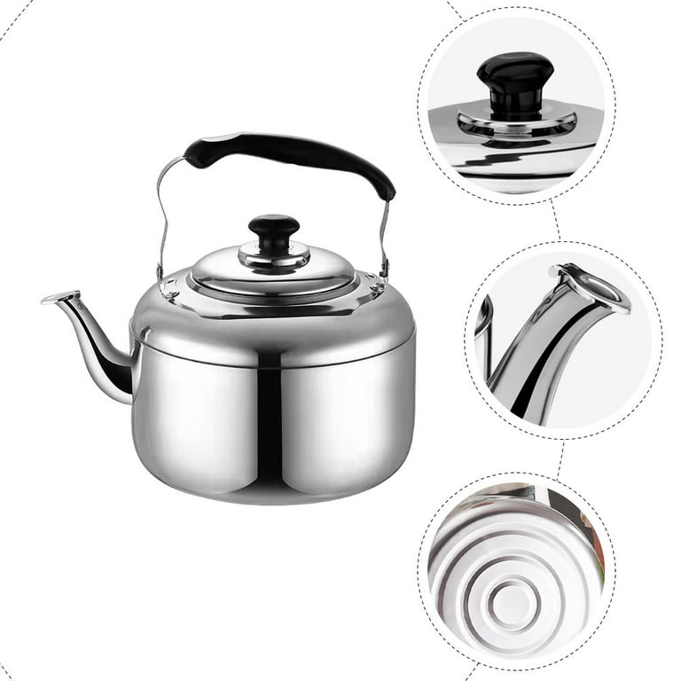 Kettle Tea Whistling Water Teapot Stainless Steel Stovetop Stove Pot  Boiling Coffee Gas Kettles Teakettle Hot Boil
