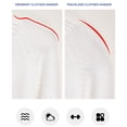 thumbnail image 2 of OULII 5Pcs Plastic Pant Hangers with Clips Space Saving Semi-circle Design for Children Clothes, 2 of 8