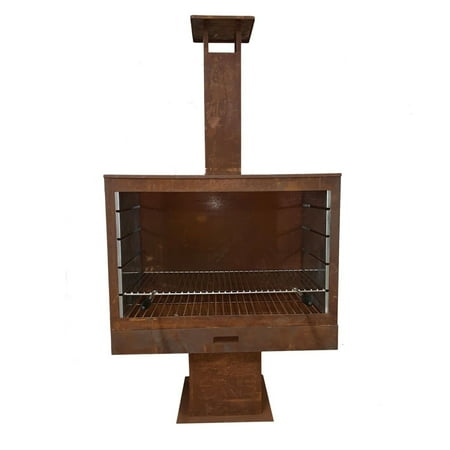 Esschert Design 63.5" Removable Ash Wood Burning Outdoor Fireplace
