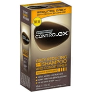 JUST FOR MEN Control GX Grey Reducing 2 in 1 Shampoo & Conditioner 5 oz (Pack of 3)