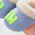 thumbnail image 7 of Jkety Toddler Slippers Easy On Girls Cute Cartoon Slippers with Memory Foam Kids Plush Warm Winter House Shoes Light Gray,6.5, 7 of 7
