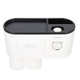 thumbnail image 1 of KAKOWELY Porte-Dentifrice 1 Ensemble de Support Mural pour Brosse à Dents Organisateur de Brosse à Dents Distributeur de Dentifrice Porte-Gobelet 10.79"X5.2"X3.94 Pouces, 1 of 5