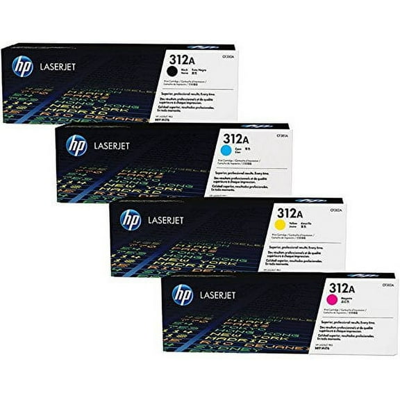 HP 312A CF380A, CF381A, CF382A, CF383A Toner Set