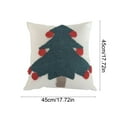 thumbnail image 3 of Moocorvic Christmas Red Pillow Covers 18x18, Velvet Embroidered Winter Decorative Cushion Covers for Couch Sofa Bed, 3 of 7