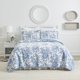 thumbnail image 1 of Set de edredón Laura Ashley Bedford Delft Blue Queen Cotton, 1 of 9