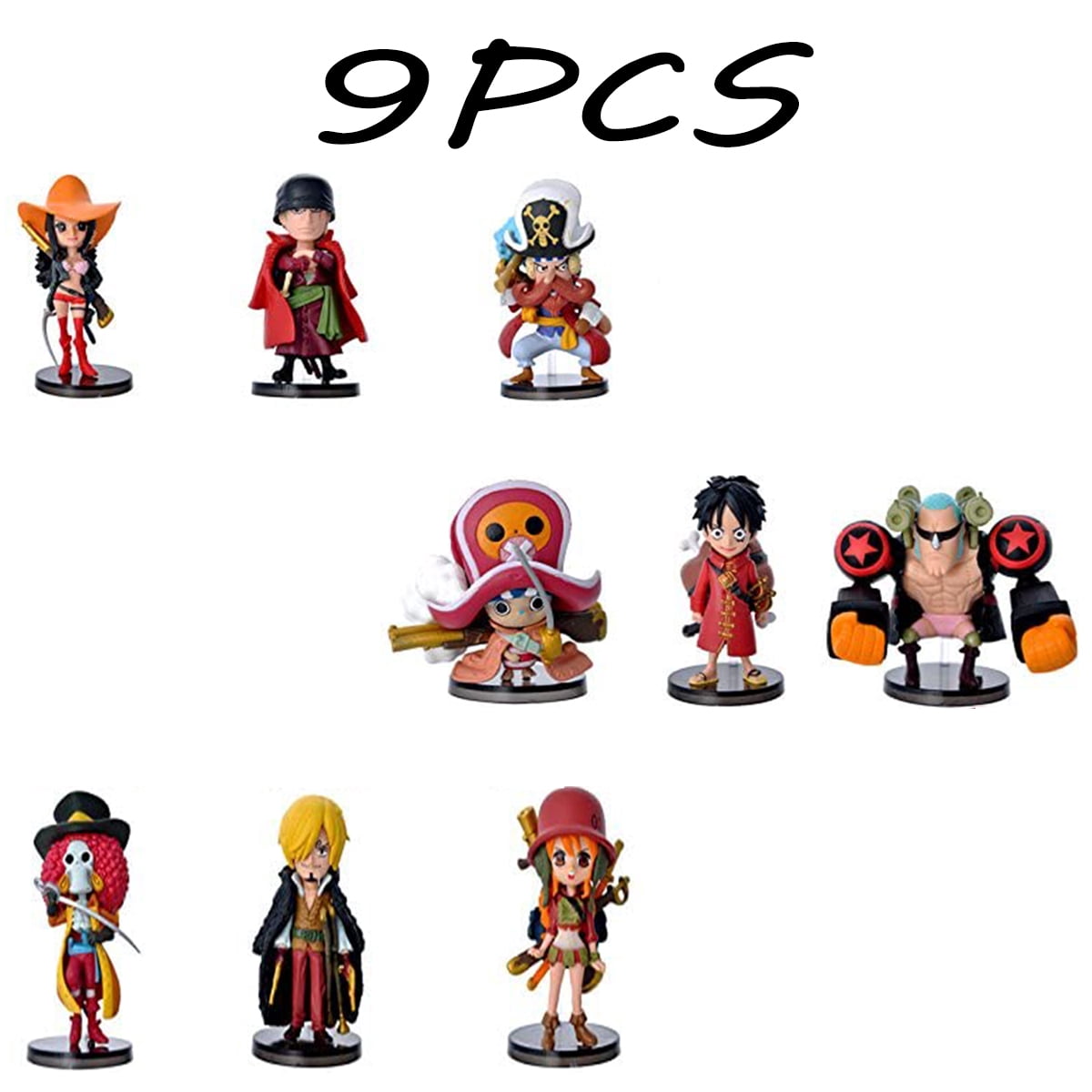 9pcs Japanese Anime One Piece Chopper Hand Office Aberdeen Model Decoration Living Room Bedroom Decoration Walmart Com