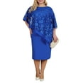 thumbnail image 3 of LilyLLL Womens Plus Size Formal Dress Office Work Evening Party Ball Gown, 3 of 6
