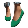 thumbnail image 4 of WZEIIOT Womens Knit Ballet Flats Round Toe Slip On Comfortable Walking Shoes Casual Summer Daily, 4 of 9