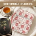 thumbnail image 3 of Yuyamidu Polka Dots Bible Cover Floral Bible Carrying Book Case for Women Protective Church Organizer Holder Bag with Handle Pockets Christian Gifts, 3 of 8