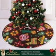 thumbnail image 6 of FMSHPON Day of Dead Skull Xmas Christmas Tree Skirt Stand Mat for Holiday Party Decoration Indoor Outdoor 36 inches, 6 of 6