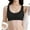 Black, variant on Women Simple Basic Bra Seamless Front Closure Post Bra Soft Breathable Comfort Prosthetic Support XL Black