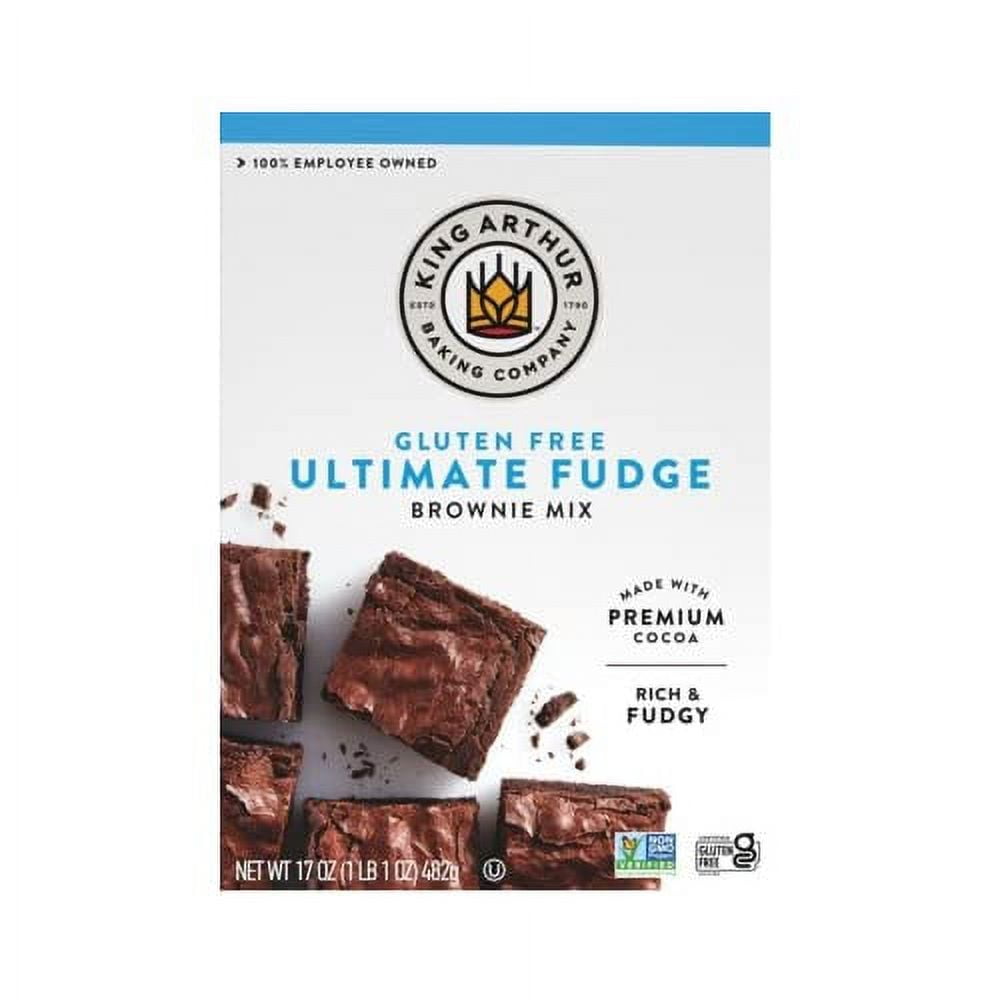 King Arthur Gluten-Free Fudge Brownie Mix Certified Gluten-Free Non-GMO Project Verified Certified Kosher 17 Ounces