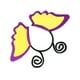 thumbnail image 4 of KAKOWELY 1 diadema con antena para Halloween, ideal para fiestas, disfraces (amarilla y morada), 4 of 5