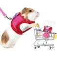 thumbnail image 2 of Small Pet Harness Cute Adjustable Vest and Leash Set for Guinea Pig, No Pulling Comfort Mesh Padded Vest for Small Pets, Ferrets, Chinchillas, Hamsters, Iguanas and Similar Small Animals, 2 of 8