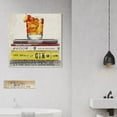 thumbnail image 2 of Wynwood Studio 'Bar Books' Drinks and Spirits Wall Art Canvas Print - Brown, Orange, 12" x 12", 2 of 2