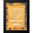 thumbnail image 2 of ArtsyQuotes 15x18 Black Modern Framed Museum Art Print Titled - Henry David Thoreau Quote: Go Confidently, 2 of 5