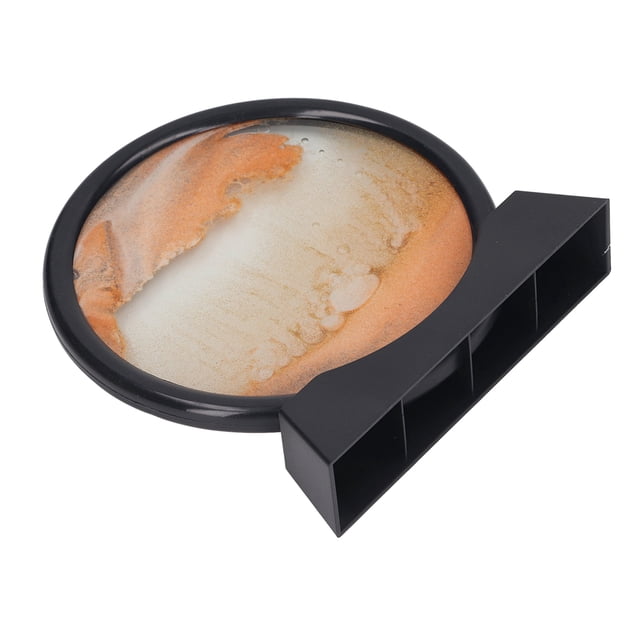 Moving Sand Art Picture, 3D Dynamic Sand Art Liquid Motion Round Glass Frame Display Flowing Sand Desktop Decoration Toy For Home Desk Office