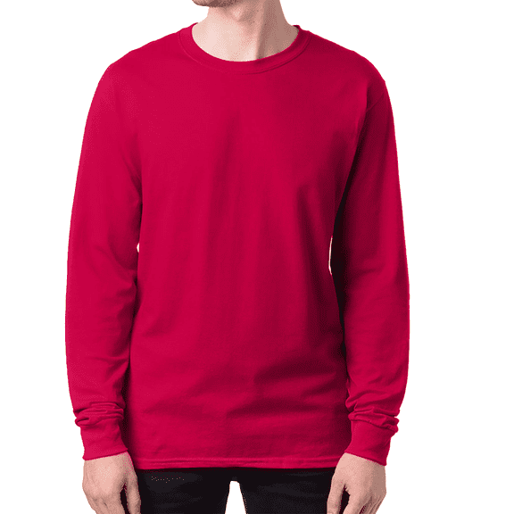 Hanes Essential Tee Shirt Long Sleeve Cotton, Sizes S-3XL