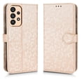 thumbnail image 2 of Wallet Case for Samsung Galaxy A33 5G 6.4 Inch, Polky Dot Pattern Premium PU Leather Drop Resistant Shockproof Protective Flip Case with Card Slots Holder Kickstand Magnet Bracket Folio Cover,Rosegold, 2 of 9