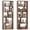 Industrial Brown, variant on Costway 1 PCS 5-Tier Bookshelf with Open Back, Display Storage Shelf with Anti-Tipping Kits for Home White