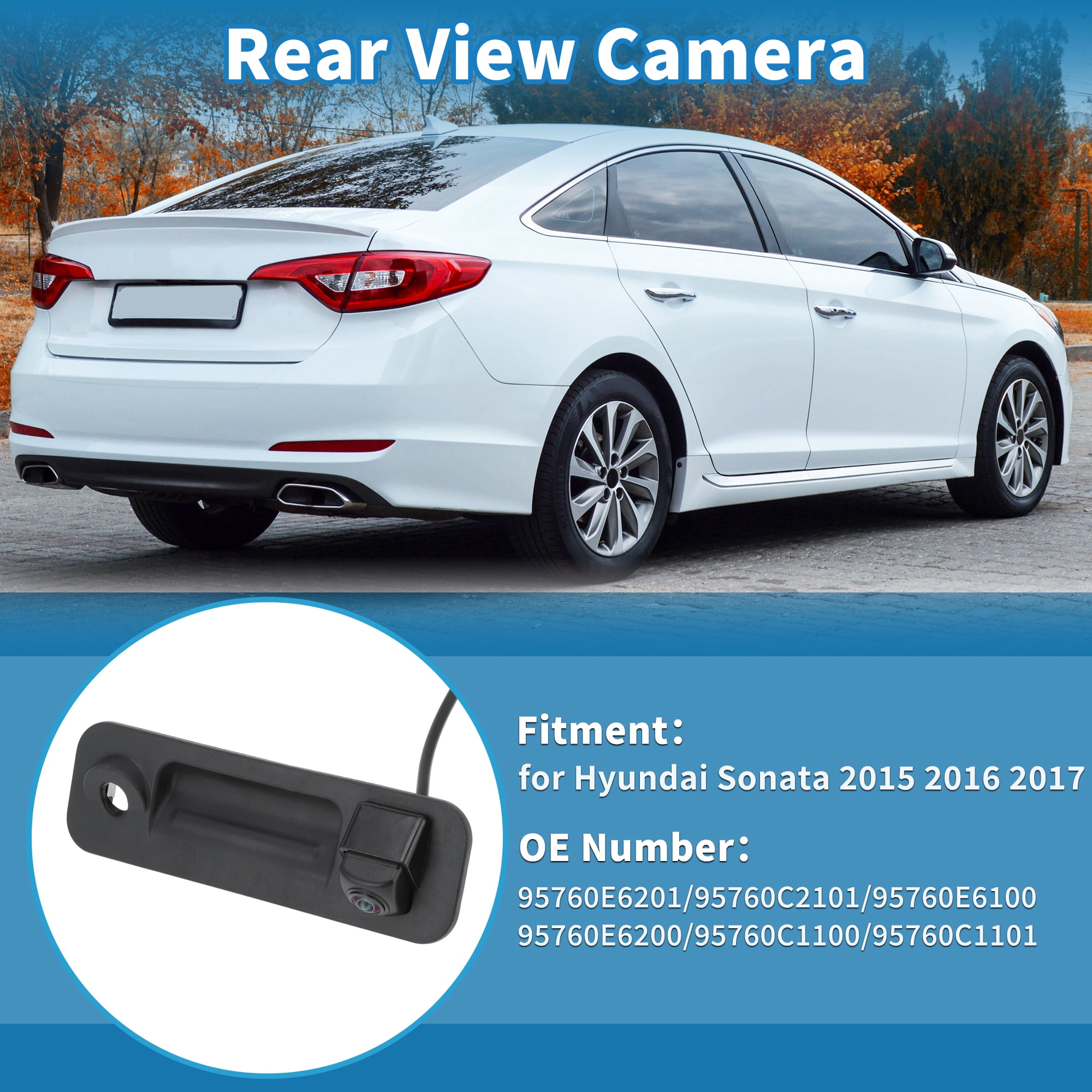Unique Bargains Tailgate Handle Rear View Camera for Hyundai Sonata 2015 2016 2017