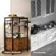 thumbnail image 3 of Cocina con Almacenamiento Gabinete de Cocina de 3 Niveles, Marrón FurnitureR Moderno, 3 of 6