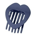 thumbnail image 1 of Pinza para el cabello plana de PC mate con forma de corazón, pinza tipo pico de pato, agarre fuerte, para sujetar el cabello rizado en la parte posterior de la cabeza. Fácil de colocar. No se dobla. A, 1 of 4