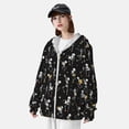 thumbnail image 3 of Balery Playing Music Skeletons Sudadera ligera de manga larga con capucha y protección solar UPF 50+ para hombre y mujer, ideal para pesca y running-Small, 3 of 7
