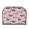 thumbnail image 2 of Gaeub Pink Butterfly Daisy Print 4 Slice Toaster Cover,Bread Machine Cover,Dustproof Fingerprint Protectors and Greasy Protection Anti-sputtering, 2 of 7