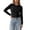 Black, variant on ClodeEU Women's Round Neck Button Front Knit Cardigan,Casual Long Sleeve Slim Fit Knit Outerwear ,Women's S-XXL