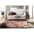 thumbnail image 3 of Safavieh Farmhouse Cadence Abstract Area Rug, Orange/Navy, 5'1" x 7'3", 3 of 11