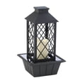 thumbnail image 2 of Home Decorative LED Candle Lantern Tabletop Water Fountain - Black, 2 of 2
