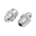 thumbnail image 5 of M8 Silver Tone Thread Straight Grease Nipple Fittings w/ Red Dust Cap for Car 20 Set, 5 of 6