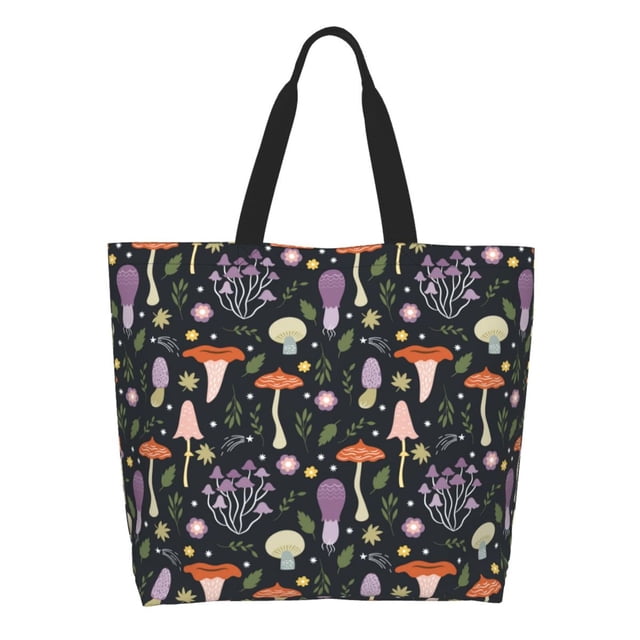 Easygdp Mushrooms Bolsas Tote para Mujer, Bolsos de Hombro para Viaje, Bolsos de Mano de Gran Capacidad para Compras y Trabajo