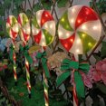thumbnail image 1 of Solar Big Plate Lollipop Light Outdoor Waterproof LED Christmas Candy Light Holiday Decoration Lawn Light Atmosphere Light, 1 of 5