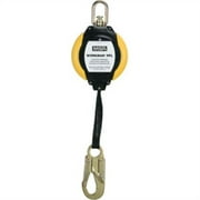 Angle View: MSA 12' Workman Web Self-Retracting Personal Fall Limiter With 1'' Steel Carabiner PFL Connection And LC Snap hook Lifeline Connection