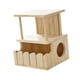thumbnail image 1 of Casa de Chinchilla Refugio para Hámster Accesorio de Jaula de Madera con Ventilación Dos Niveles y Ensamble Fácil Adecuado para Descanso Escondite Estilo Moderno Mascotas 23cmx22cmx30cm, 1 of 9