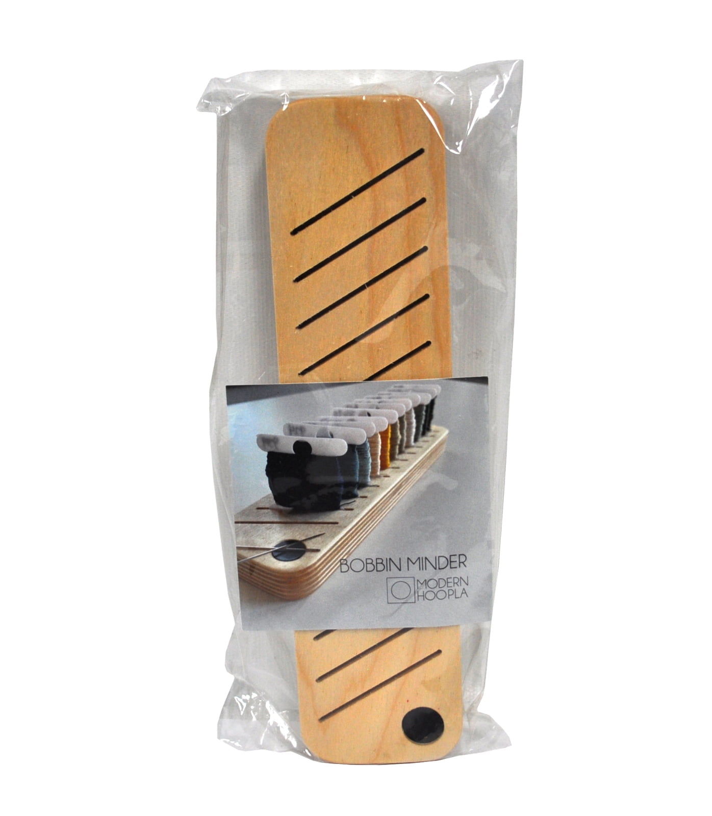 Modern Hoopla Bobbin Floss Rack with Magnetic Needle Minder