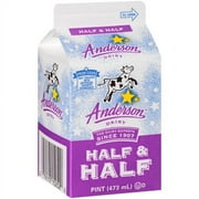 Anderson Dairy Half & Half, 16 Oz.